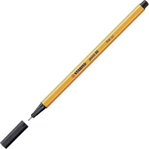 Stylo feutre Stabilo point 88 - pointe extra fine 0,4 mm - coloris assortis dont 5 fluos - Lot de 30 