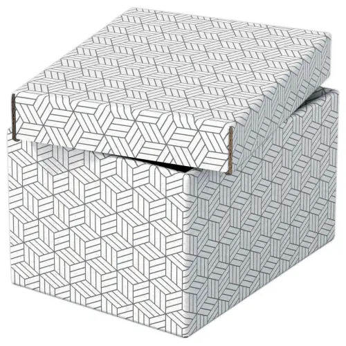 3 Boîtes de rangement Home - Taille S - Blanc - ESSELTE