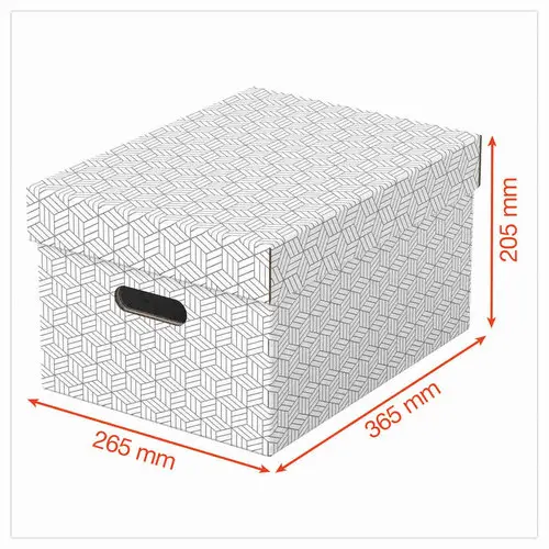 3 Boîtes de rangement Home - Taille M - Blanc - ESSELTE