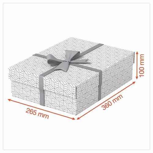 3 Bo&icirc;tes de rangement Home - Taille M basse - Blanc - ESSELTE 