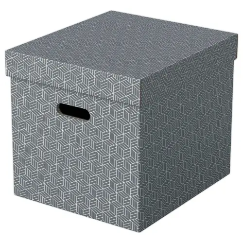 3 Boîtes de rangement Home - Taille Cube - Gris - ESSELTE