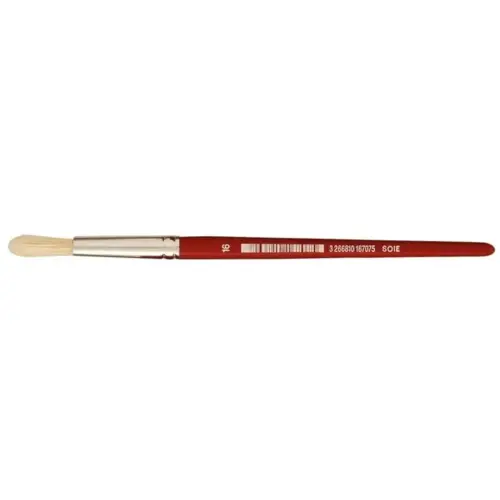 Brosse ronde n°16 - OZ - en soie - peinture acrylique et à l'huile