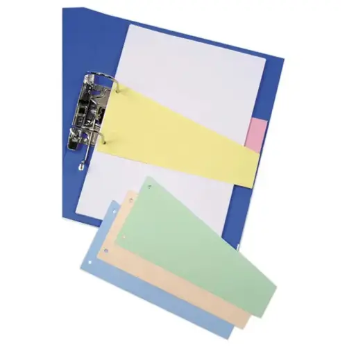 60 Intercalaires trapèze - Coloris pastel assortis