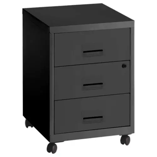 Caisson mobile métallique – 3 tiroirs – Anthracite – Pierre Henry