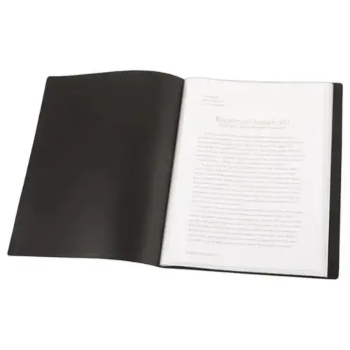 Protège-documents - A4 - 60 poches - Noir