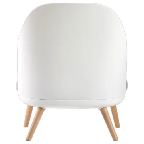 Fauteuil COCOON Blanc / Gris Monté