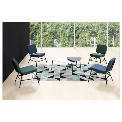 Table basse gigogne 60 cm noire