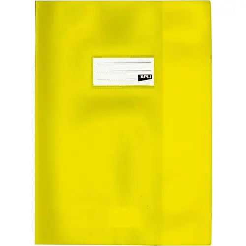 Protège-cahier 24 x 32 cm Apli - polypropylène 19/100 - jaune