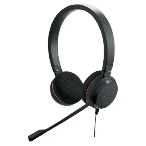 Casque t&eacute;l&eacute;phonique filaire JABRA - Evolve 20 MS USB-A - 2 &eacute;couteurs 