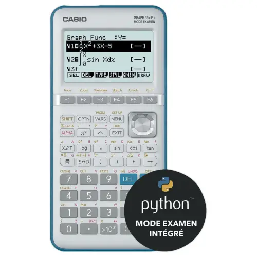 Calculatrice GRAPH 35+E II – Mode examen – Python intégré – CASIO