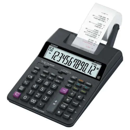 Calculatrice imprimante Casio HR150 RCE avec adaptateur 12 chiffres