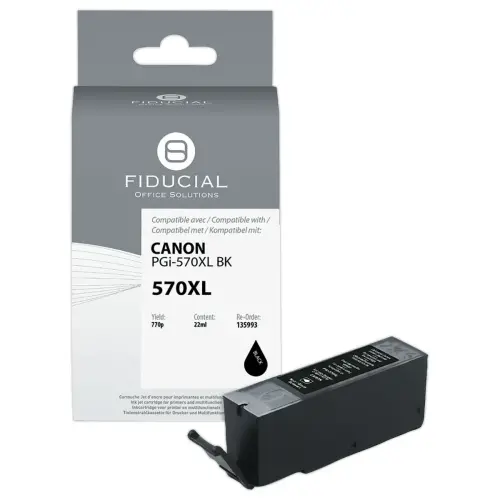 Cartouche d'encre remanufactur&eacute;e &eacute;q. CANON PGi-570XL - Haute capacit&eacute; - Noir 