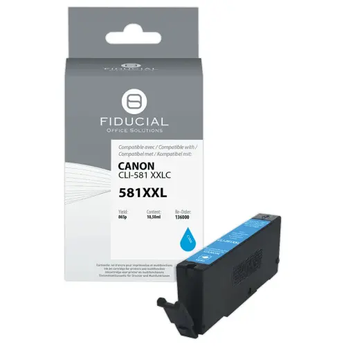 Cartouche Canon CLI-581XXL cyan compatible FIDUCIAL