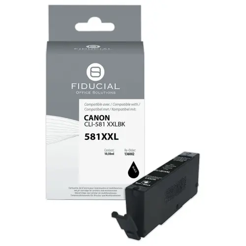 Cartouche Canon CLI-581XXL noire compatible FIDUCIAL 