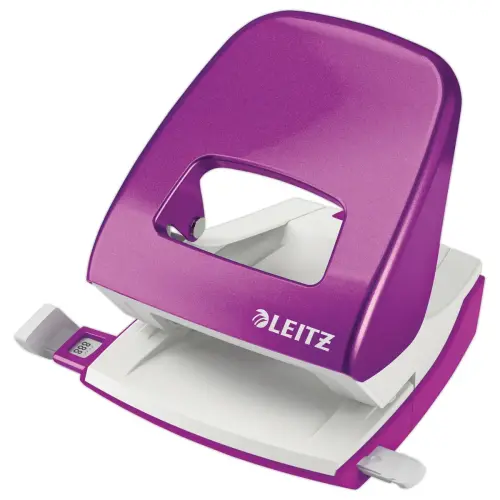 Perforateur blanc 2 trous coloré 30 feuilles - Violet - LEITZ