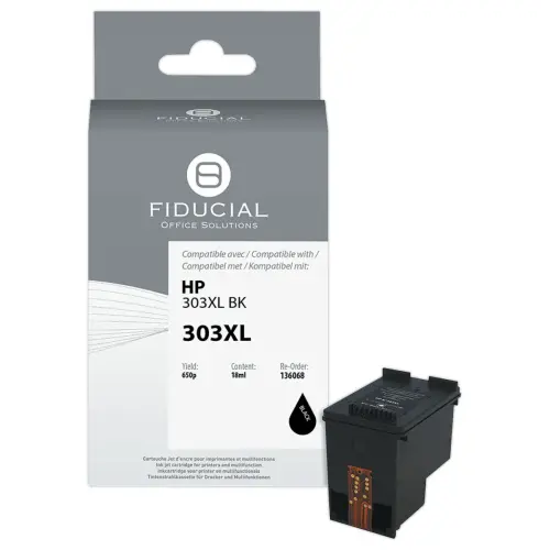Cartouche d'encre remanufacturée éq. HP 303XL - Haute capacité - Noir