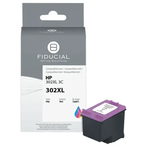 Cartouche d'encre remanufactur&eacute;e &eacute;q. HP 302XL 3C - Haute capacit&eacute; - 3 Couleurs 
