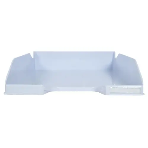 Corbeille &agrave; courrier Aquarel superposable - Bleu clair - Exacompta 