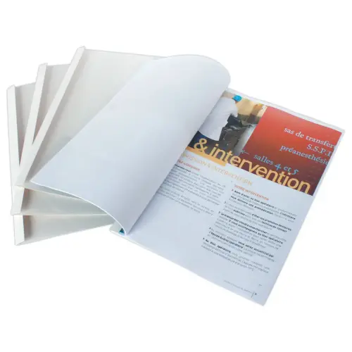 100 Chemises dos pr&eacute;-encoll&eacute; A4 - capacit&eacute; : 1 &agrave; 12 feuilles 