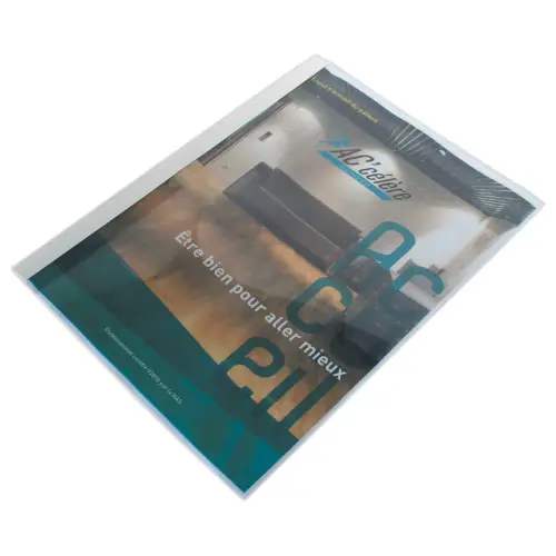 100 Chemises dos pr&eacute;-encoll&eacute; A4 - capacit&eacute; : 1 &agrave; 12 feuilles 