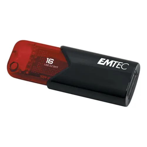 Cl&eacute; USB Click Easy 3,2 Gen1 - 16 Go - Rouge - Emtec 