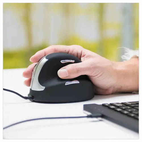 Souris ergonomique verticale R-Go HE filaire - Mod&egrave;le moyen - Pour droitiers - R-Go Tools 