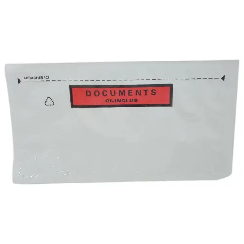 1000 Pochettes adhésives "Documents ci-inclus" - 228 x 120 mm