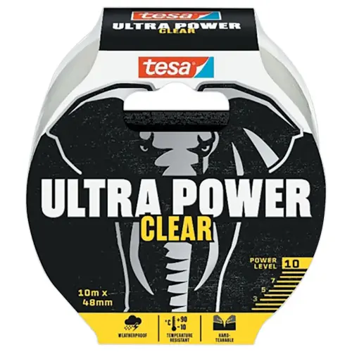 Ruban Tesa Ultra Power Clear 10 m x 48mm - Transparent 