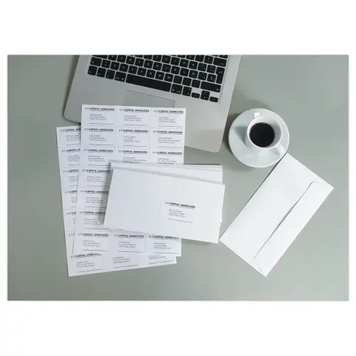 100 Planches d'étiquettes A4 multi-usages soit 6500 étiquettes blanches