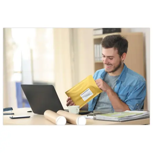 100 Planches d'étiquettes A4 multi-usages soit 6500 étiquettes blanches