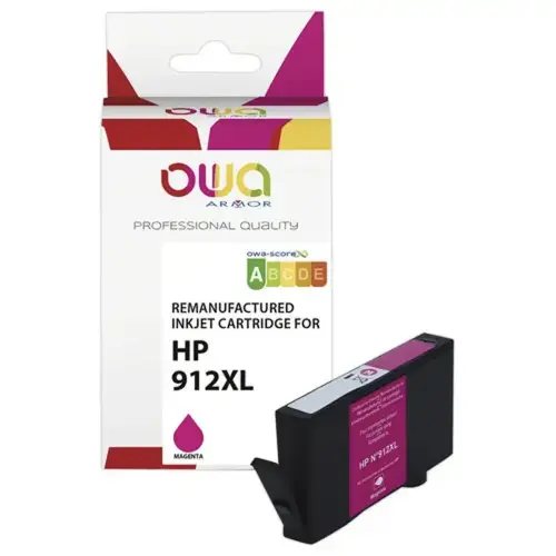 Cartouche éq. HP912XL - Haute capacité - Magenta - OWA