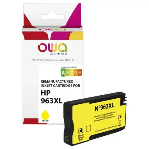 Cartouche &eacute;q. HP963XL - Haute capacit&eacute; - Jaune - OWA 
