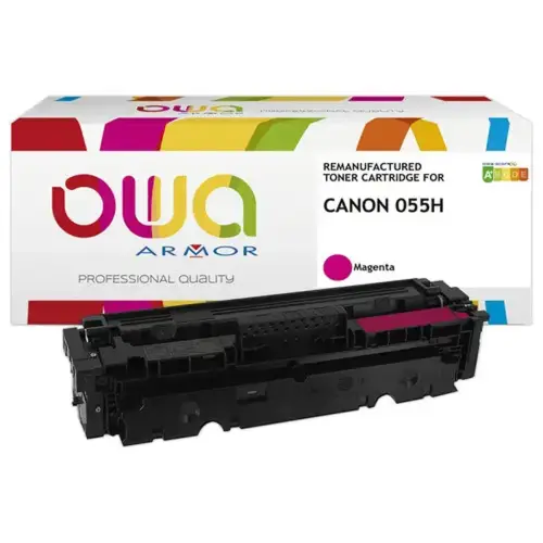 Toner &eacute;q. CANON 055H / T09M - Haute capacit&eacute; - Magenta - OWA 