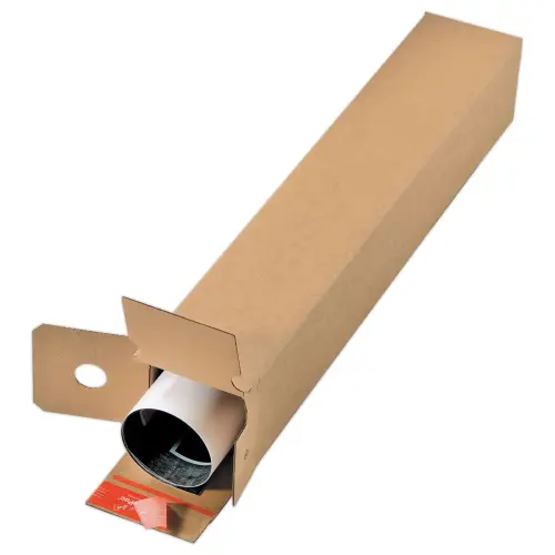 10 Tubes carrés en carton 43 x 10,8 x 10,8 cm