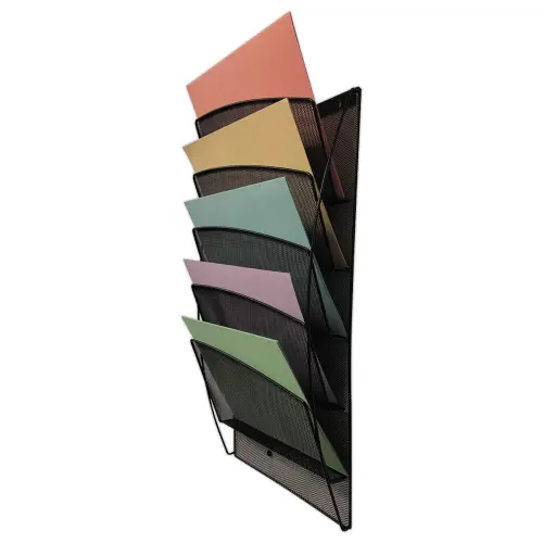 Pr&eacute;sentoir mural MESH &ndash; 5 compartiments paysages &ndash; Alba 