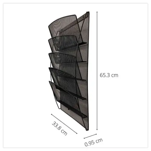 Pr&eacute;sentoir mural MESH &ndash; 5 compartiments paysages &ndash; Alba 