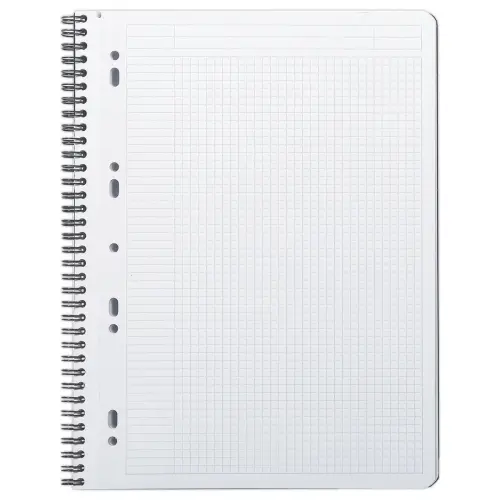 Cahier polypropyl&egrave;ne - 160 pages - A4+ 5x5 - noir - RHODIA 
