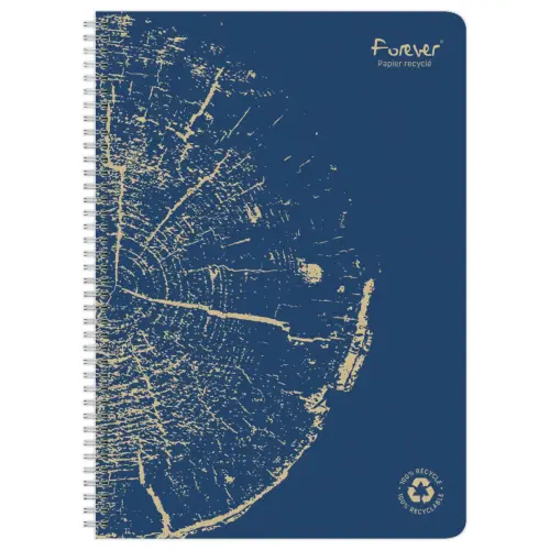 Cahier recyclé à spirales pages A5 5x5.