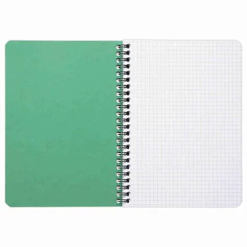 Cahier recyclé à spirales pages A5 5x5.