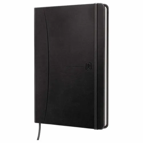 Cahier Signature broch&eacute; A5 160 pages lign&eacute;. Noir 