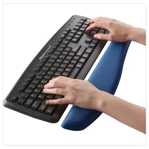 Repose-poignets clavier plushtouch microban bleu 