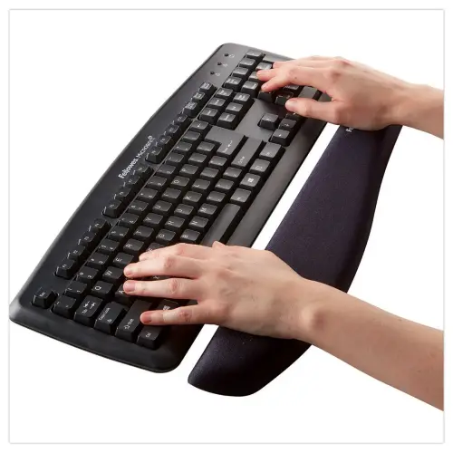 Repose poignet clavier PlushTouch - Noir - FELLOWES