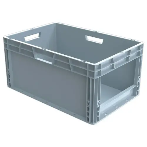 Bac picking avec ouverture large gris 55L