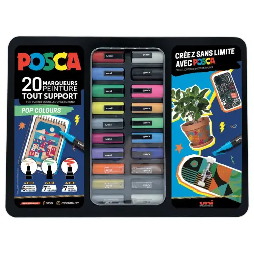 20 Marqueurs peinture - POSCA 