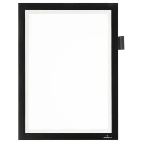 Pochette cadre magnétique DURAFRAME NOTE – A4 – Noir – Durable