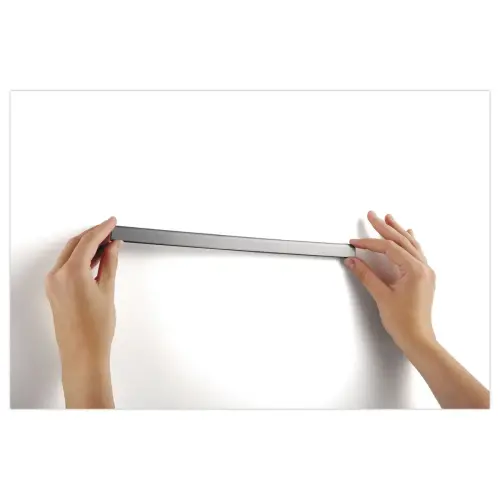 5 Barres magnétiques avec fixation adhésive - L 29,7 cm - Argent - DURABLE