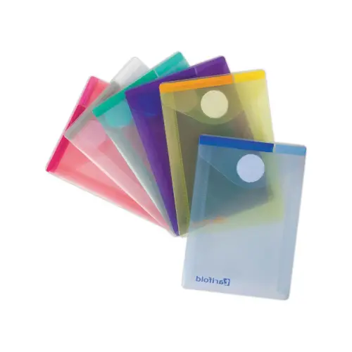 6 Pochettes fermeture velcro - 8 x 11,5 cm - TARIFOLD 
