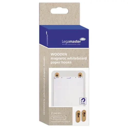 2 Pinces à papier magnétiques Wooden - Bois FSC® - LEGAMASTER