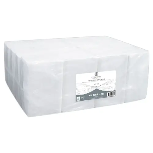 20 Paquets d'essuie-mains - Pliage Z 2 plis - Fiducial