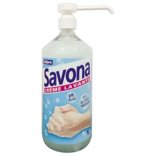 Flacon pompe crème lavante 1L parfum Amande